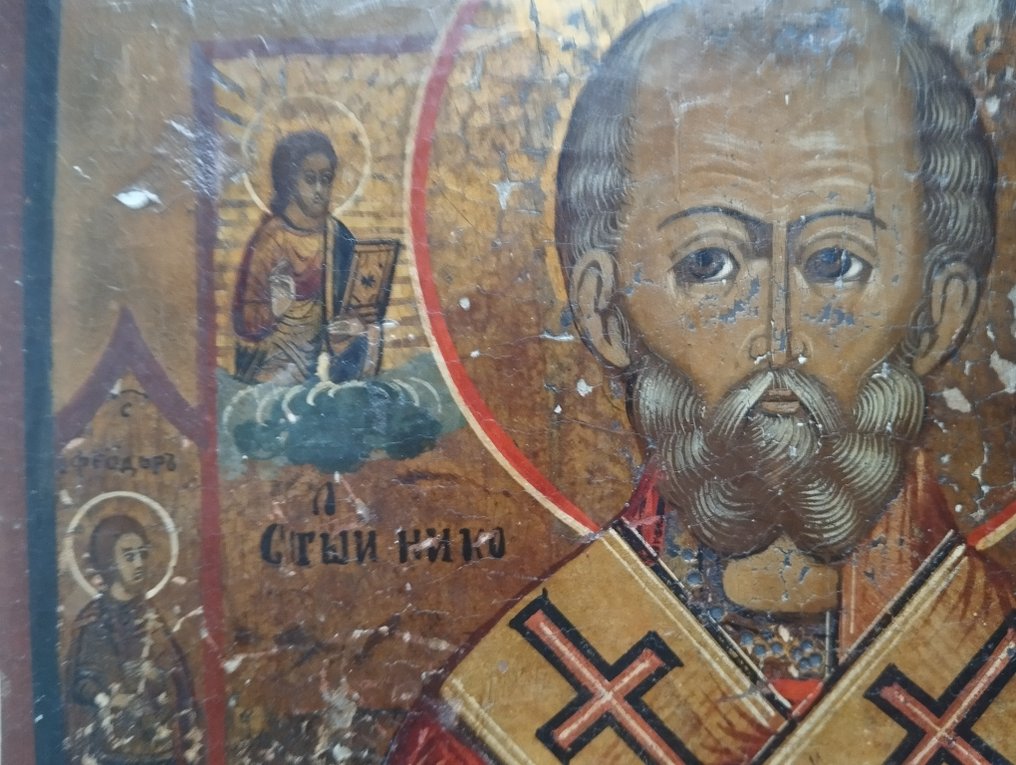 Ikona - Mikołaj z Miry - Drewno #4.3