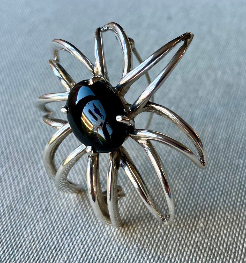Tiffany & Co. - Broche Plata Ónice - Fireworks - 1995 #3.2