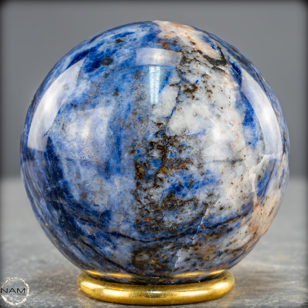 海洋的深度 来自巴西的天然苏打石球- 493.41 g #1.0