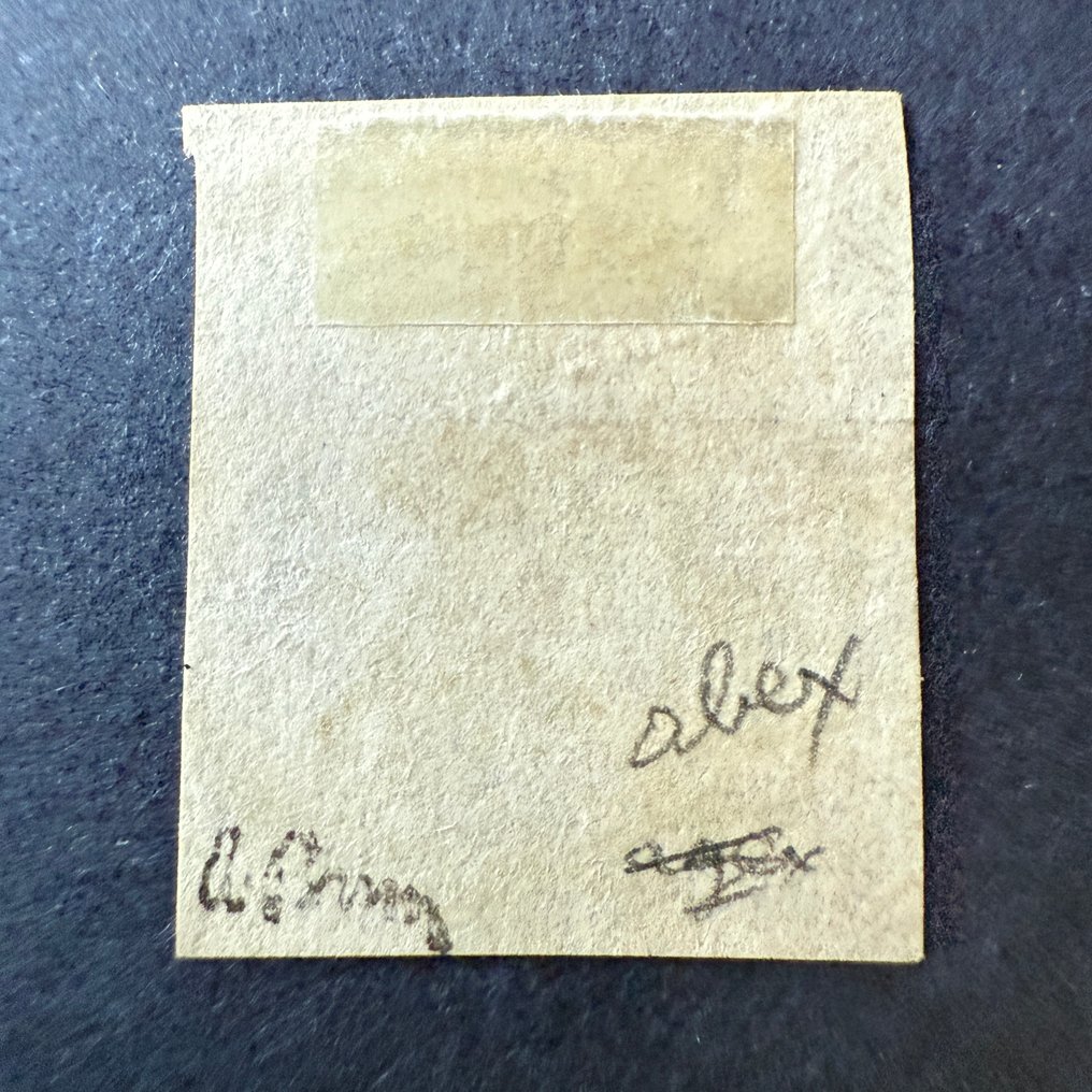 Frankrike - Yvert 40B «Bordeaux 2c brun rouge» variert griffel i oblitert - TB signert Brun #1.0