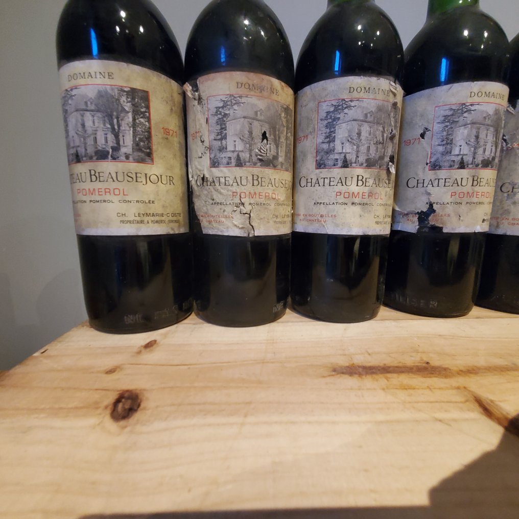 1971 Domaine de Chateau Beauséjour - Πομερόλ - 6 Bottles (0.75L) #1.0