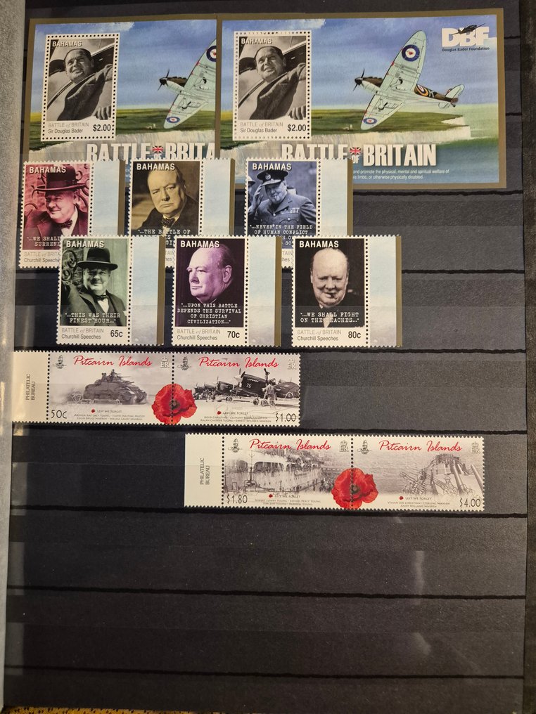 Det Britiske Statssamfund 1990/2018 - Fly Battle of Britain Postfrisk #3.2