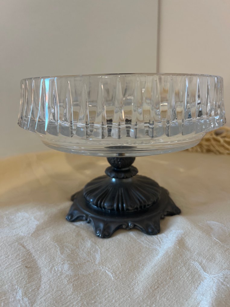 Centrepiece  - Crystal, Peltro - Crystal base in pewter #1.0