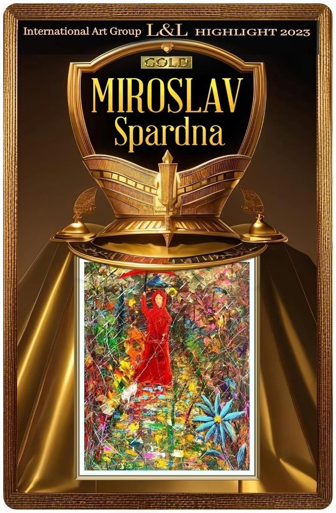 Miroslav Spadrna (Pintorcheco) - Paseo bajo la luna(walk under the moon)XL #2.1