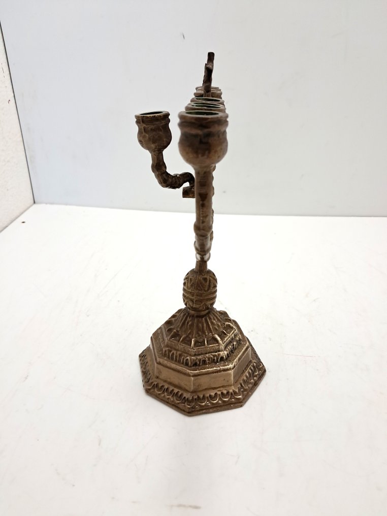 Judaica - Menora - Mosiądz - 28 cm - 2 kg #3.2