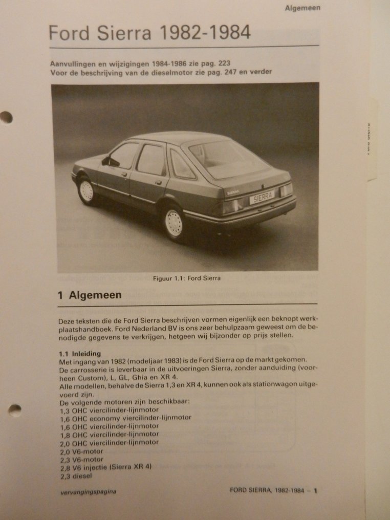 Book - Ford - 6 x FORD Sierra, Granada, Scorpio 1975-1989 Olyslager Technische Handboeken. #1.0