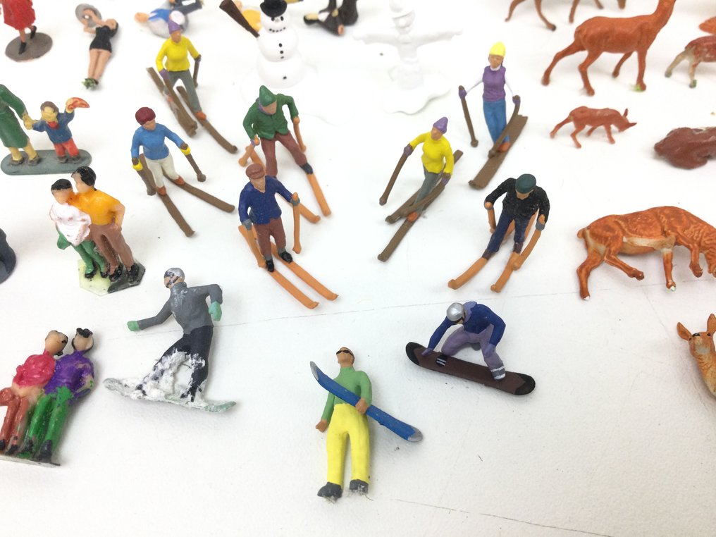 Noch, Preiser H0 - 模型火車人物 (350) - 用于装饰模型轨道的精美大型分类人物/物件 #4.3