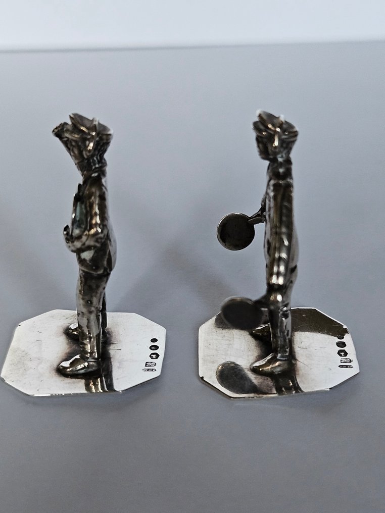 Miniatuur figuur - Schiphol marshaller figuren (2) - .925 zilver #4.3