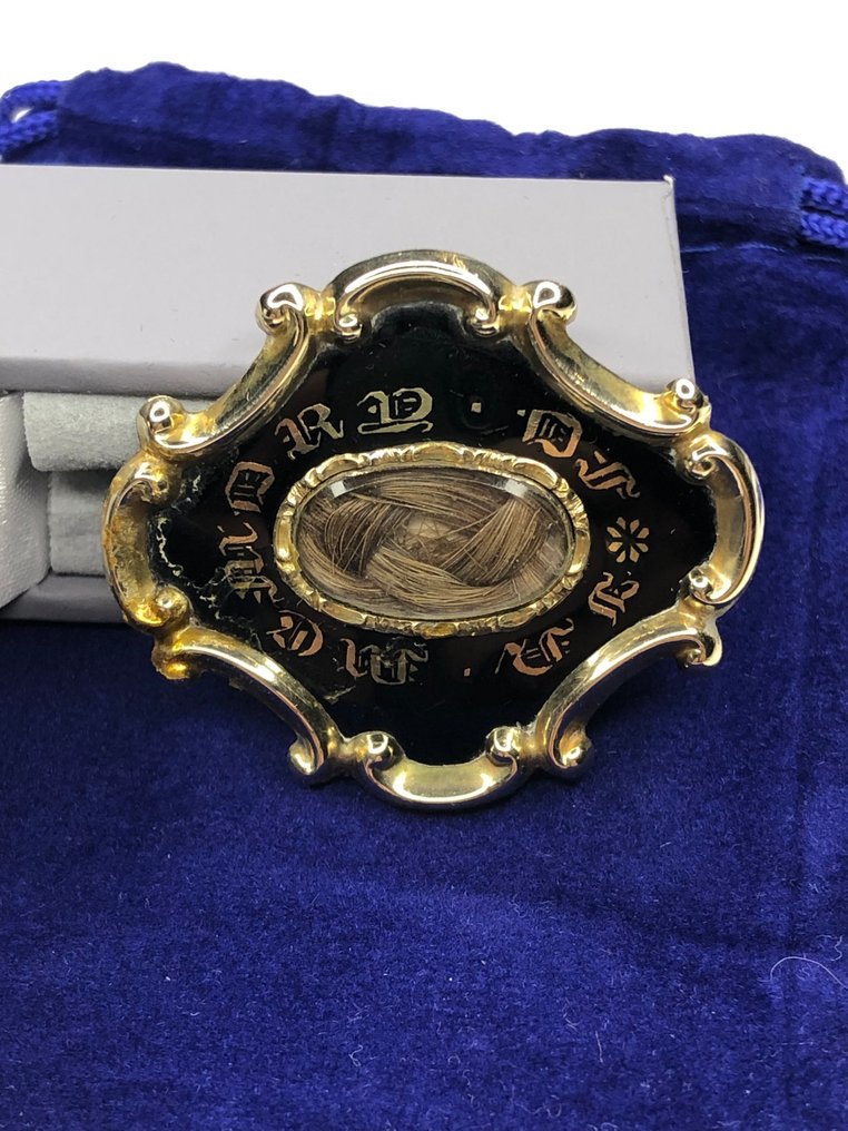 Broșă - 18 ct. Aur galben, Email #1.0