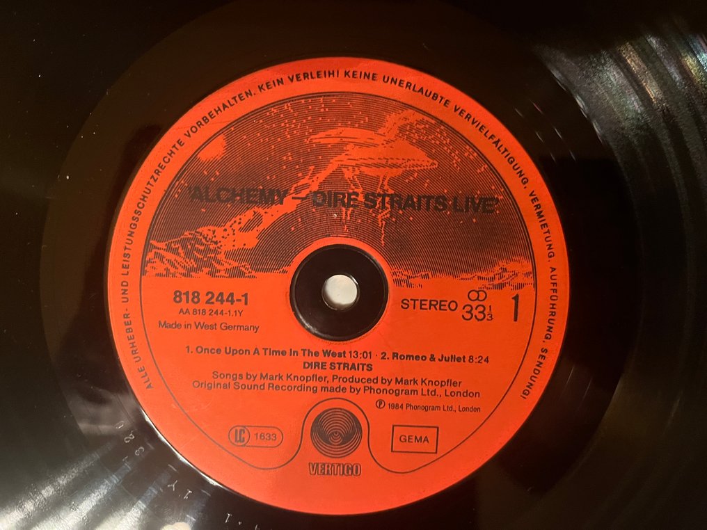 Dire Straits - Alchemy - Dire Straits Live - 1st German pressing - Red labels - Άλμπουμ 2xLP (διπλό άλμπουμ) - 1st Pressing - 1984 #3.2
