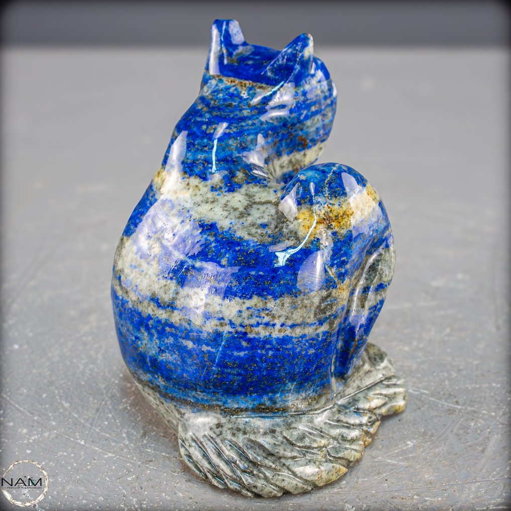 天然的青金石猫 智慧与优雅的象征- 375.44 g #4.3