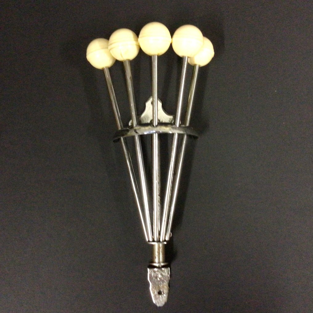 Serjac - 衣帽架 - 镀铬金属，配有背面贝莱特终端 - 折叠式 #1.0