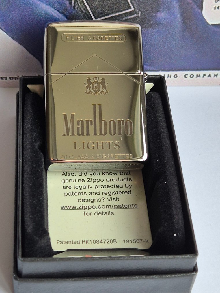 Zippo - Marlboro Lights Spiegelchrom - Ingen reservasjonspris - Lighter - Stål (rustfritt stål) #2.1