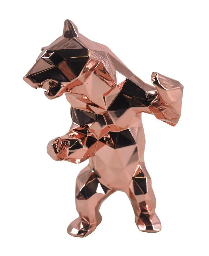 Richard Orlinski (1966) - Standing Bear - Pink Gold Edition #2.1