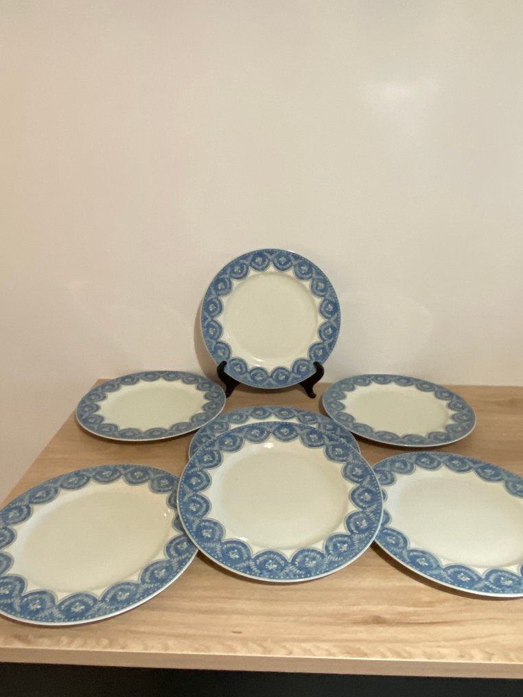 Limoges - Patrick Frey / Philippe Deshoulieres - 上菜碟 (6) - Crespières - 瓷器 - Limoges 平盘 #4.3