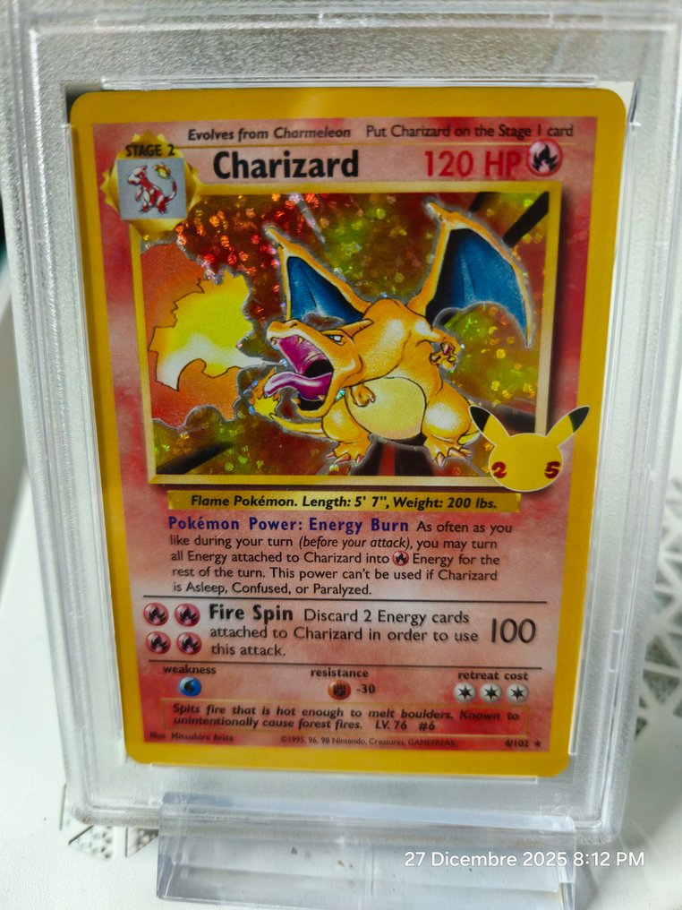 Pokémon - 1 Graded card - Charizard #4 Folie - PSA 9 - Various sets #2.1