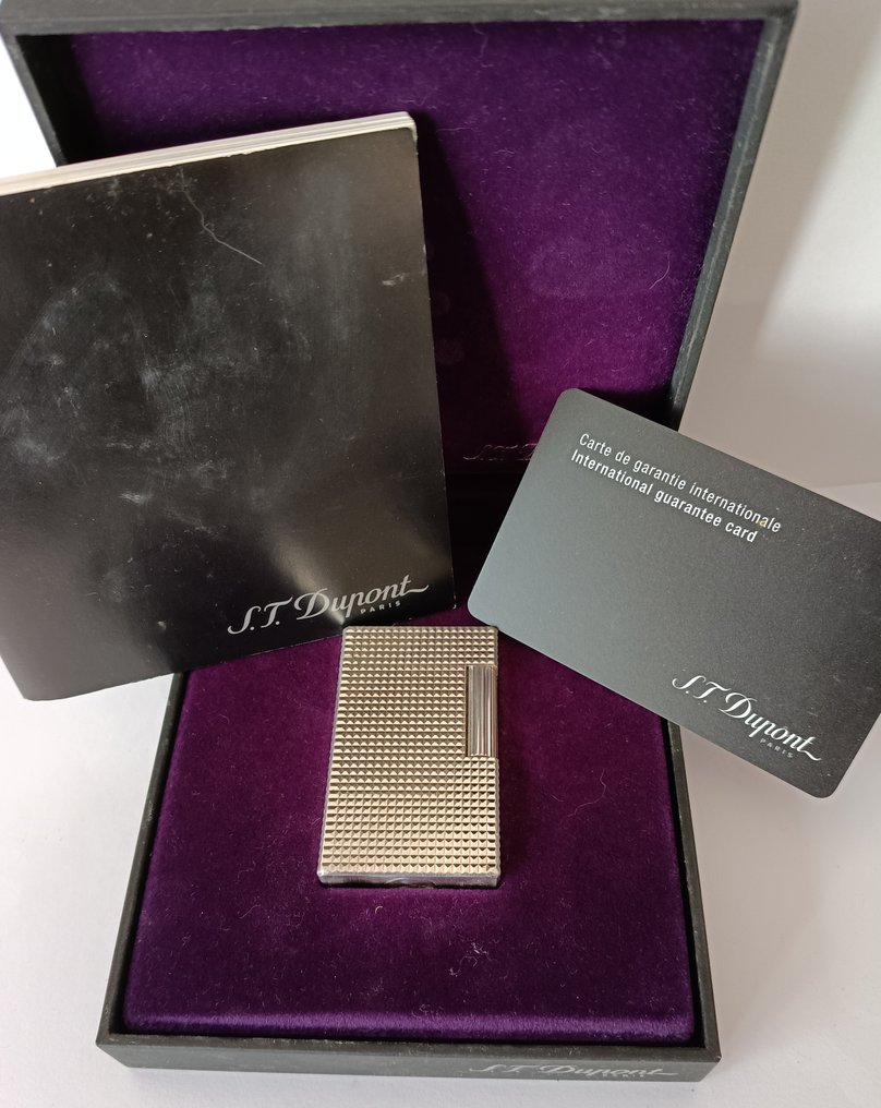 S.T. Dupont - L1 "Diamond head" - 没有保留价 - 打火机 - 银盘 #1.0