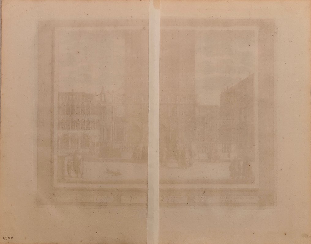 Ιταλία - Βενετία; G. Graevius / P. Van Der Aa - Veduta della Loggetta, in Piazza di S. Marco - 1721-1750 #3.2