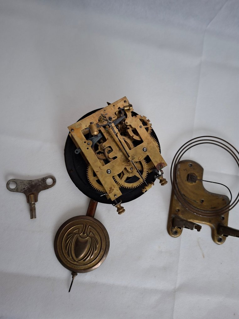 Reloj de pared - Latón - 1920-1930 - reloj completo #4.3