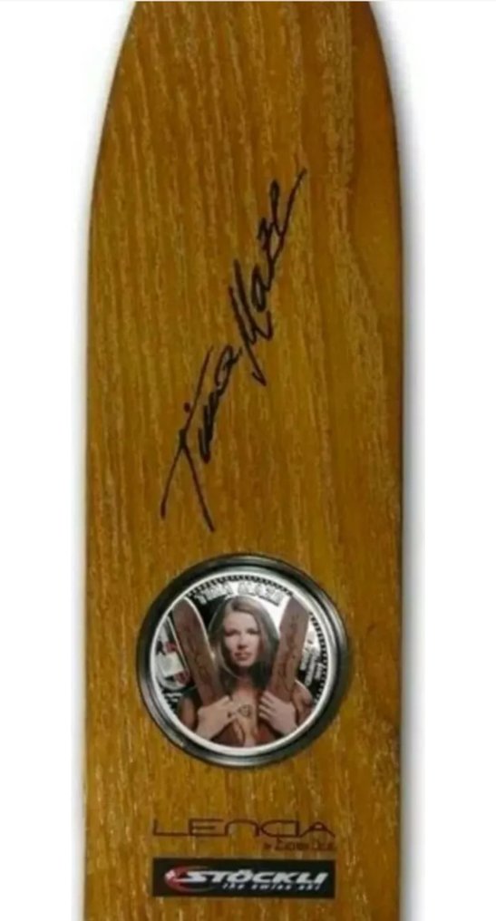 库克群岛. 5 Dollars TINA MAZE Official License World Ski Champion -, 1 Oz (.999) mit COA und BOX #2.1