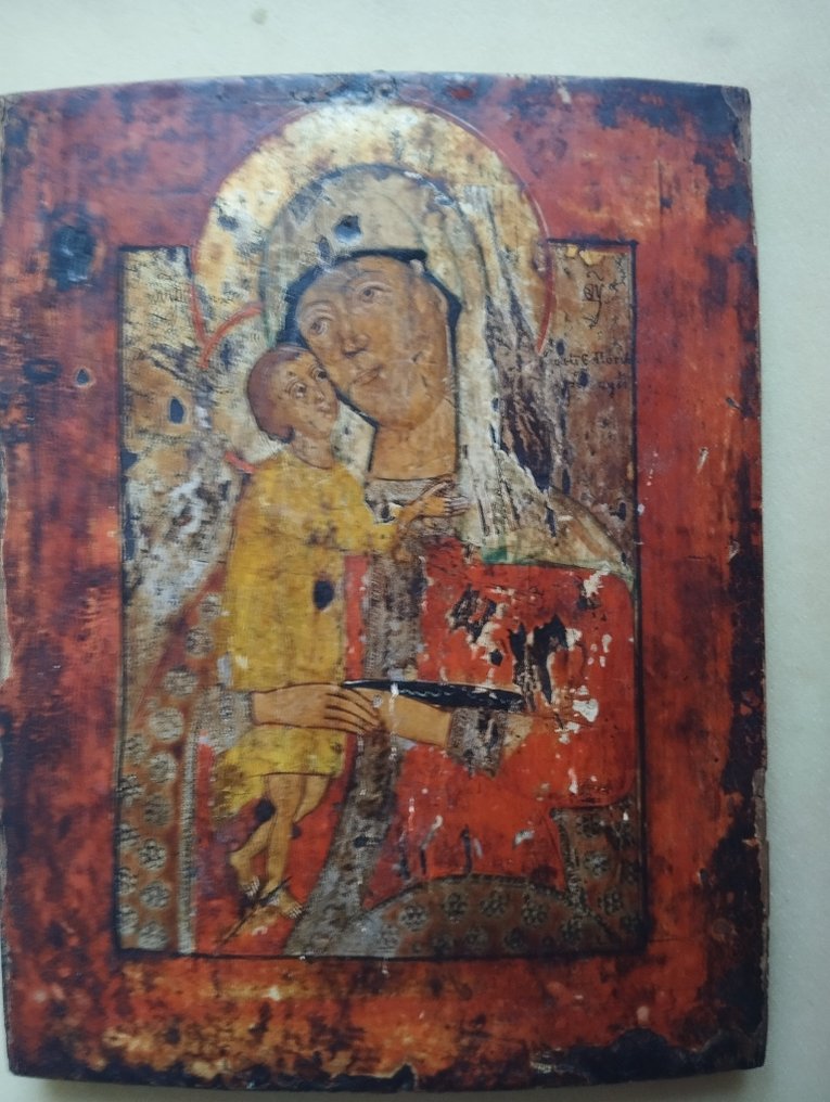 Icona - Nostra Signora alla Ricerca dei Perduti. - Legno #1.0