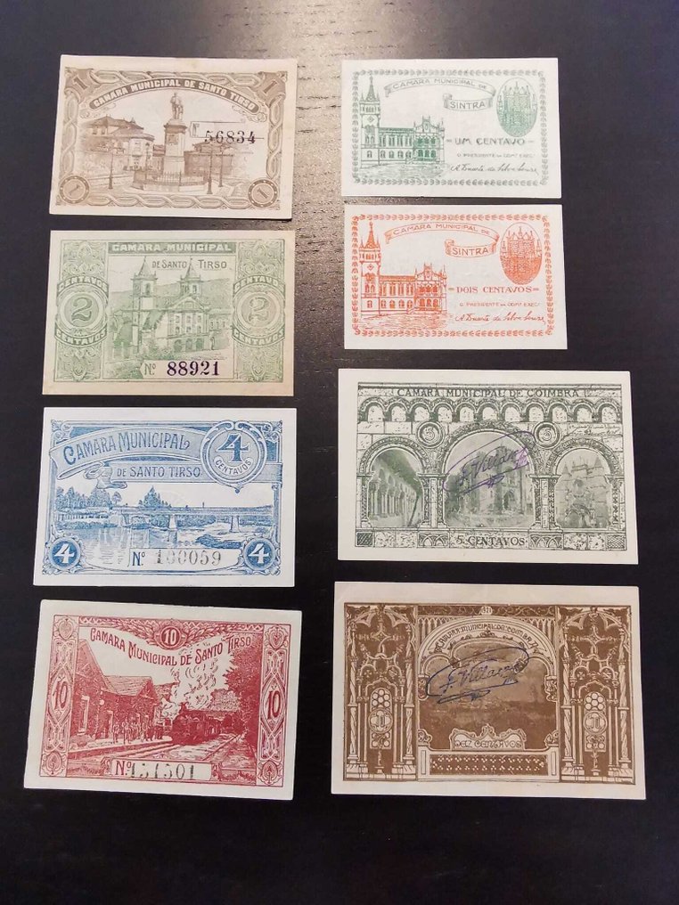 Portugal. - 8 Banknotes - Various Dates  (No reserve price) #1.0
