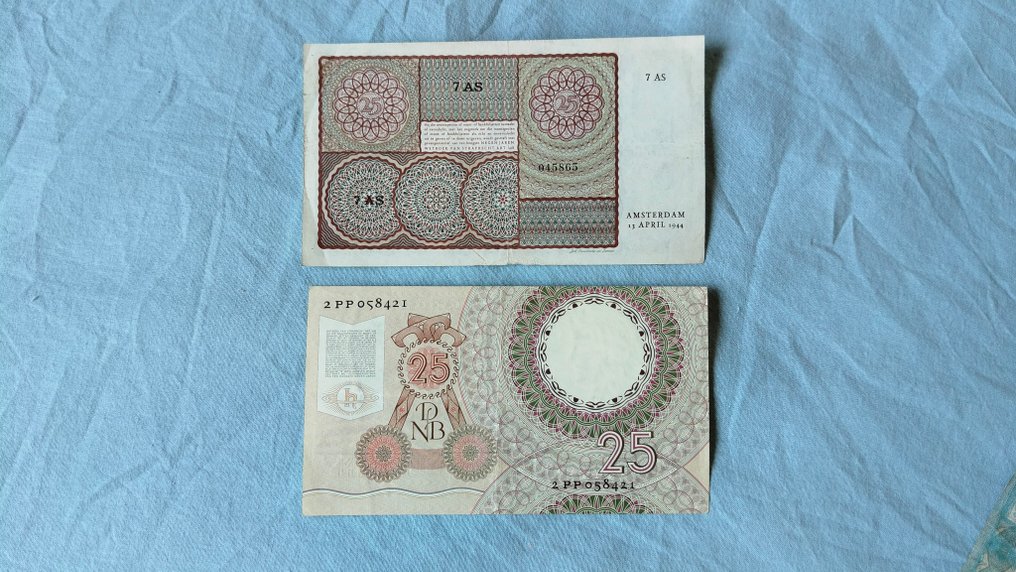 Ολλανδία. - 2 x 25 Gulden - 1944/1955  (χωρίς τιμή ασφαλείας) #3.2