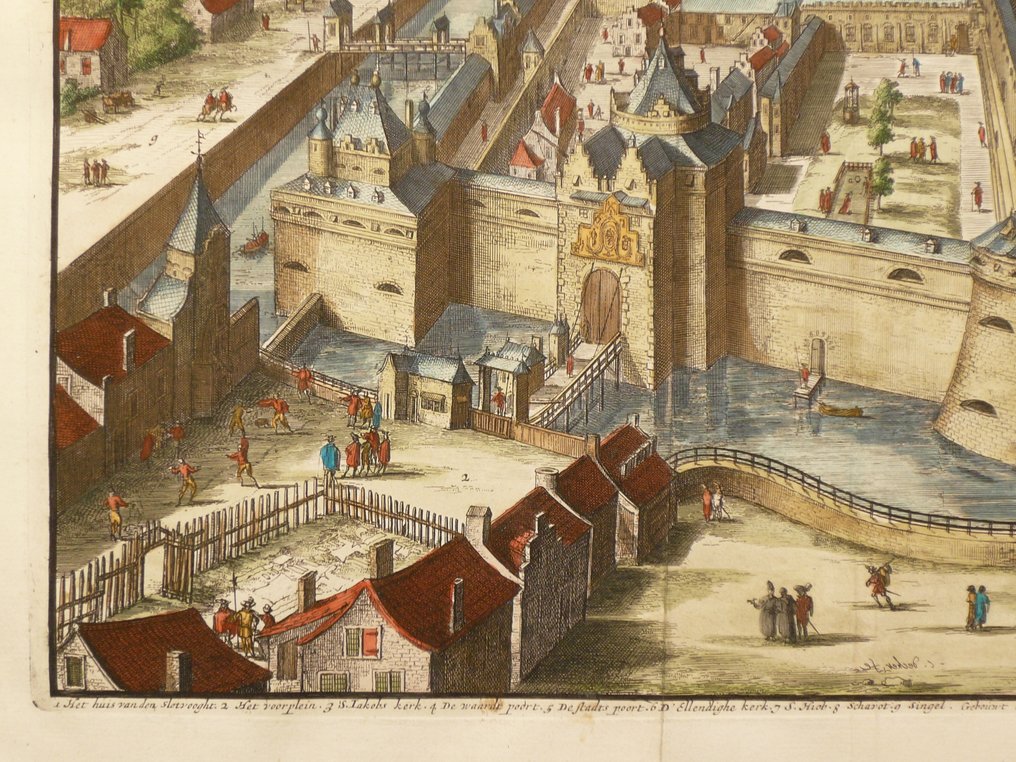 荷兰 - Utrecht; C. Decker - Het slot Vredenburg tot Utrecht - 1681-1700 #4.3