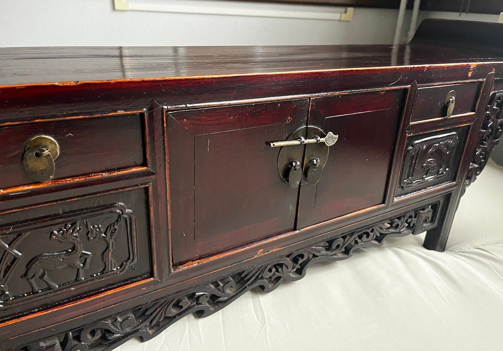 Αρχαία κινέζικη βιτρίνα ιερού με όμορφη πατίνα - Ξύλο - Κίνα - 20th century #3.2