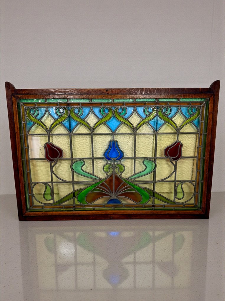 Jugendstil Vidriera - 1910-1920 - 69x99cm/ 6,75kg  #1.0
