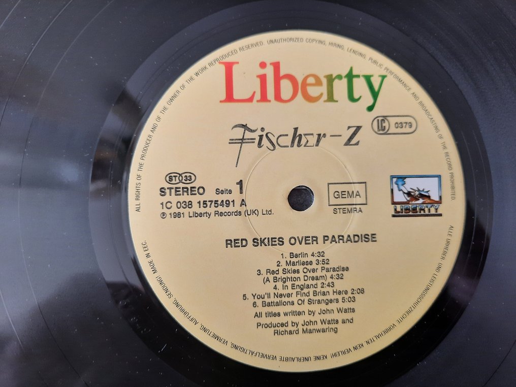 Fischer Z, Split Enz, Communards - 7 x LP album including 1 x maxi single - Titluri multiple - Disc vinil single - 1st Pressing, Various pressings - 1975 #2.1