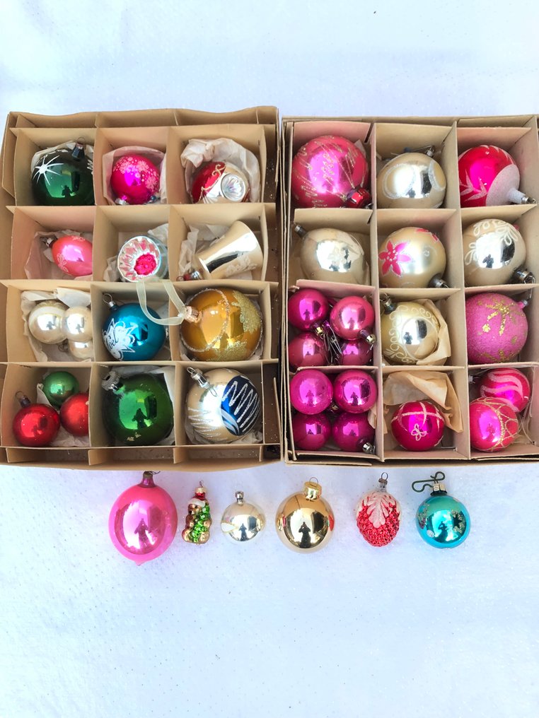 Julekuler (40) - Glass - Gamle boule-kuler #1.0