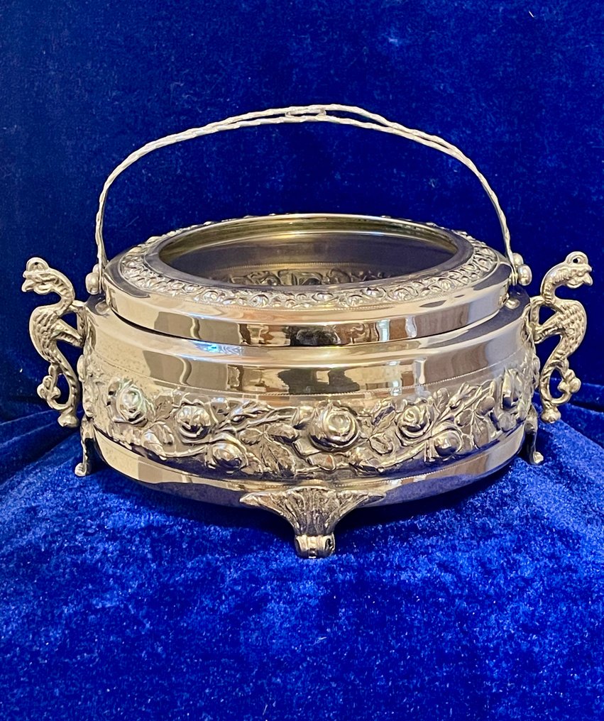 Koekjesdoos - Verzilverd - Zilveren biscuitbus #1.0