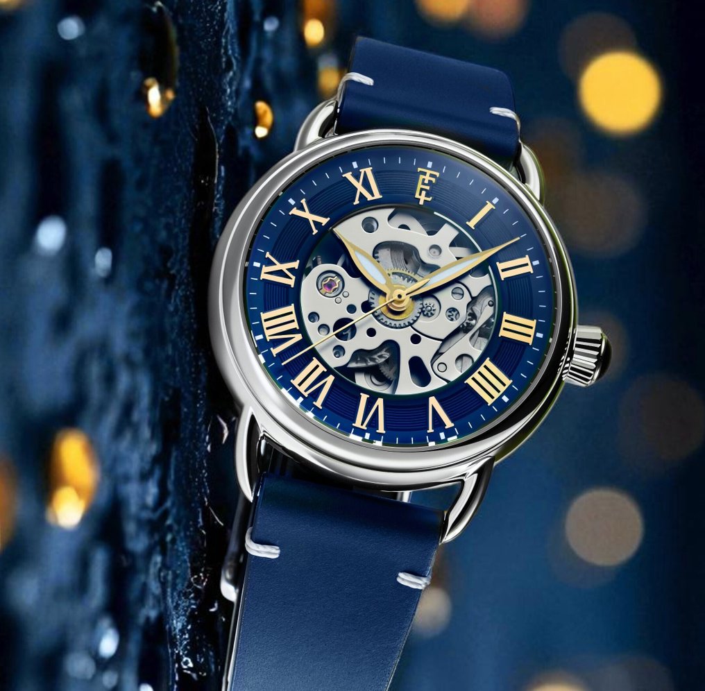 Thomas Earnshaw - Automatic - Skeleton - 23 Jewels - Gold - NEW - χωρίς τιμή ασφαλείας - Άνδρες - 2026 #1.0