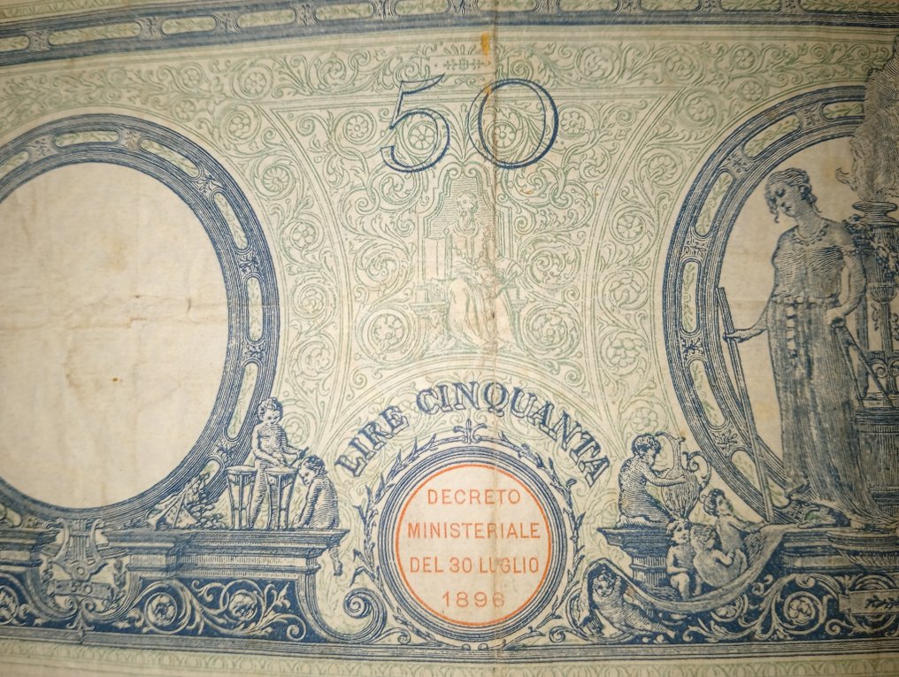 意大利. - 50 Lire 04/07/1925 Matrice (Decreto) - Gigante BI 3/41  (没有保留价) #2.1