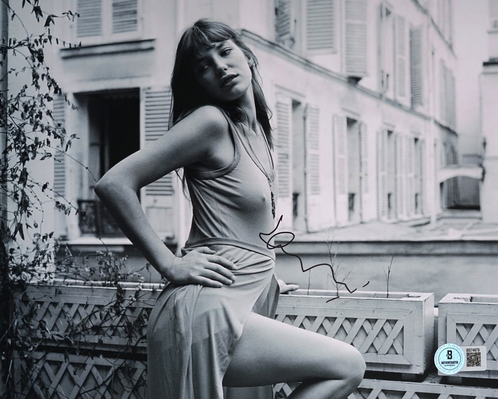 Icon - Signed by Jane Birkin (+) - Autograph, Photo With Beckett COA #3.2