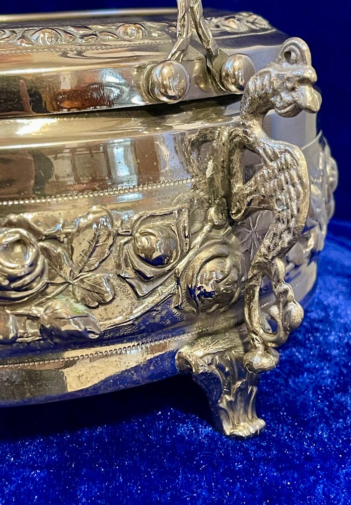 Koekjesdoos - Verzilverd - Zilveren biscuitbus #3.2