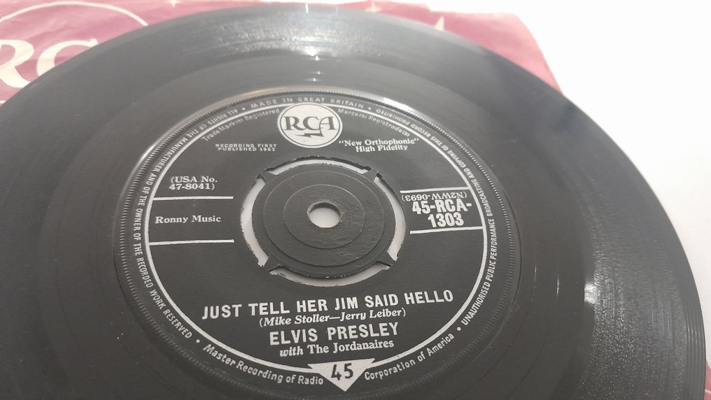 艾維斯·普里斯萊/貓王 - 10 x UK RCA 7" singles - 多個標題 - 45 RPM 7 吋單曲 - 1957 #4.3