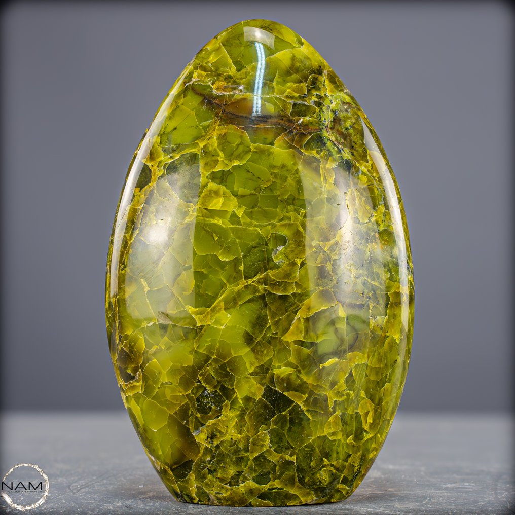 天然绿色欧泊自由形状，来自马达加斯加 独特的品质- 760.95 g #2.1