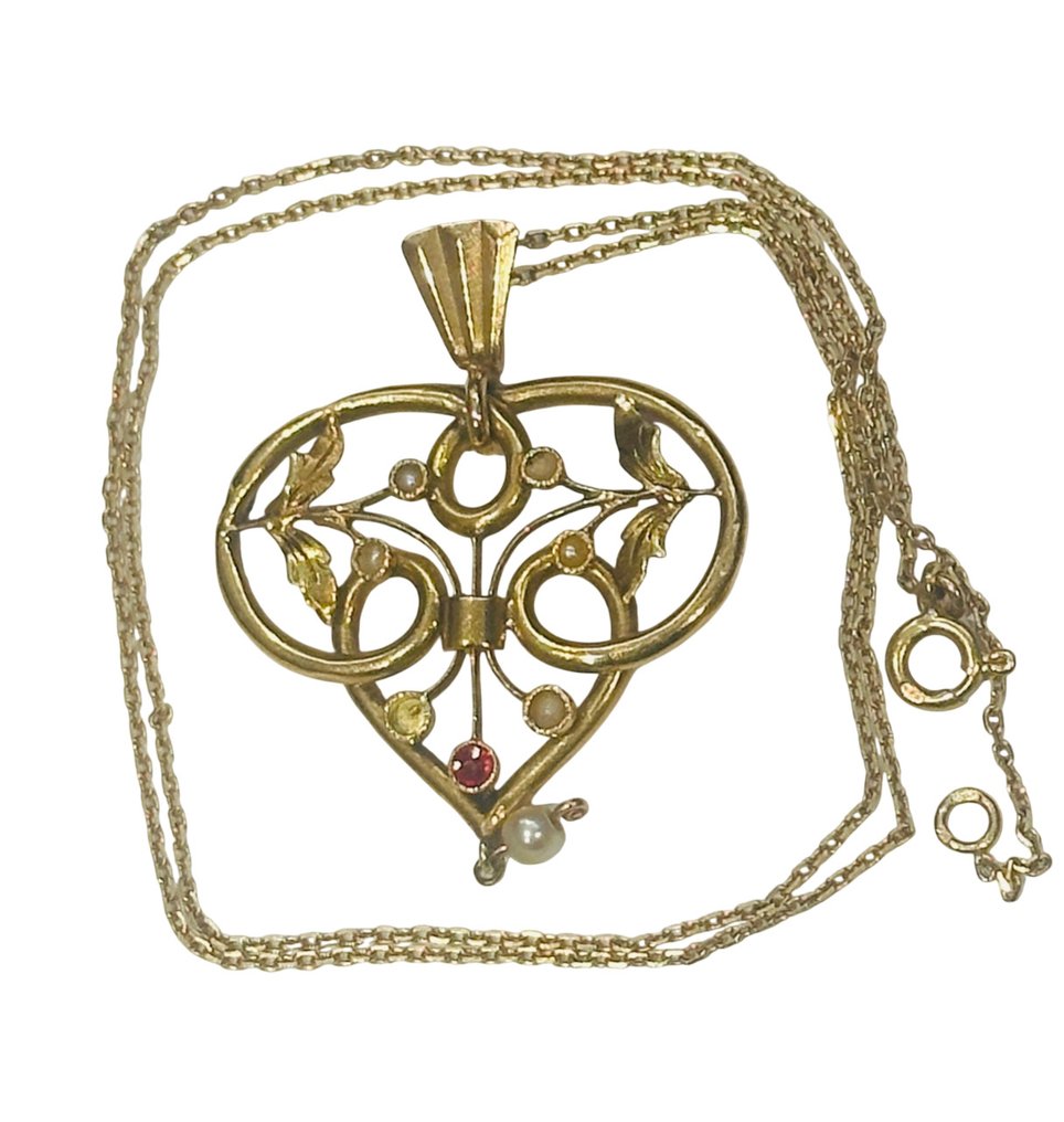 Colgante - 18 quilates Oro amarillo - Perla #2.1