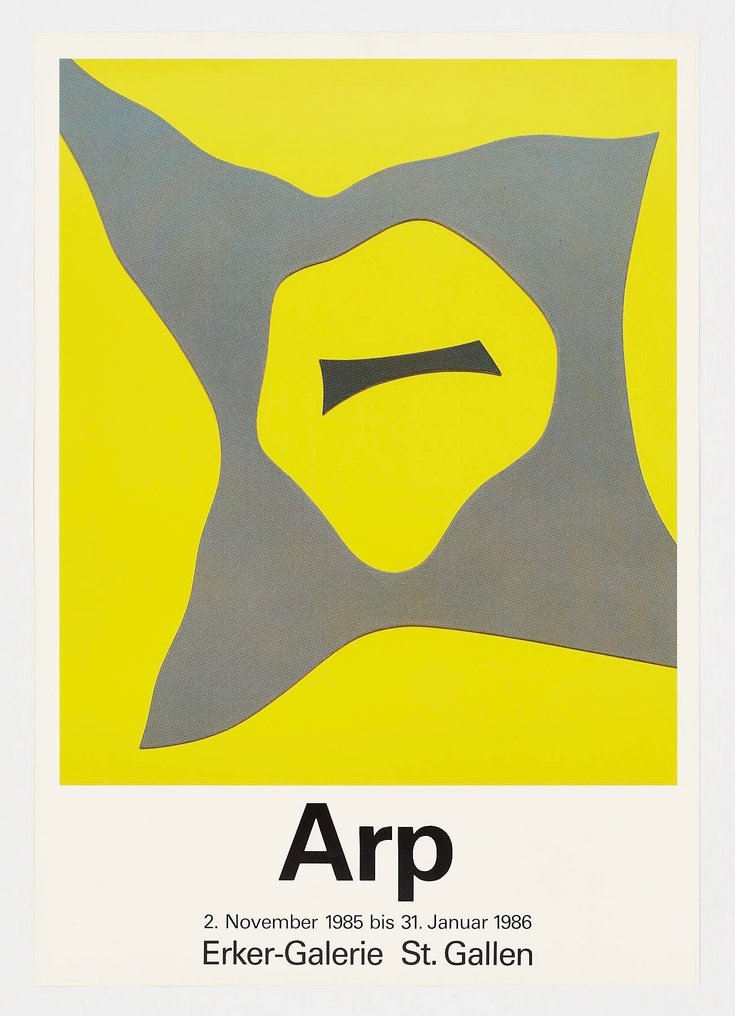 Hans Jean Arp (after) - Erker-Galerie St. Gallen - Original vintage poster - 1986 #1.0