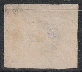 Holanda 1852 - Templo de meia-lua raro BRIELLE C EY RRR - NVPH 3 #1.0