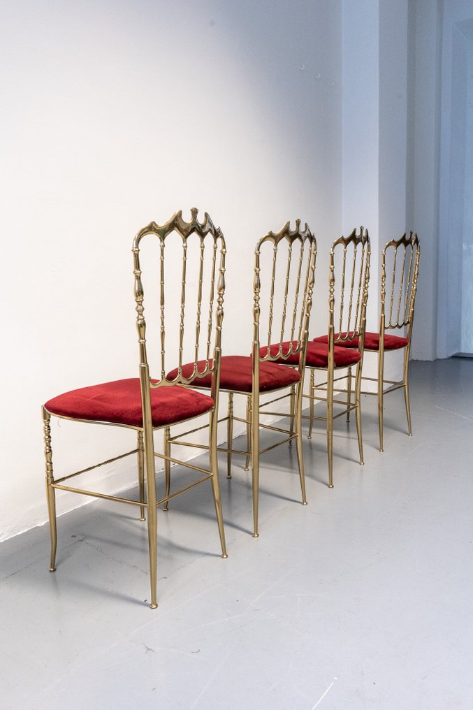 Chiavari - Giuseppa Gaetano Descalzi - Καρέκλα τραπεζαρίας (4) - Ορείχαλκος #2.1