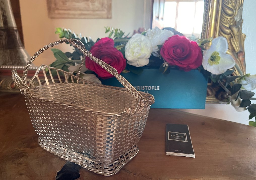 Christofle - Waiter - Wine serving basket - Silver metal #2.1