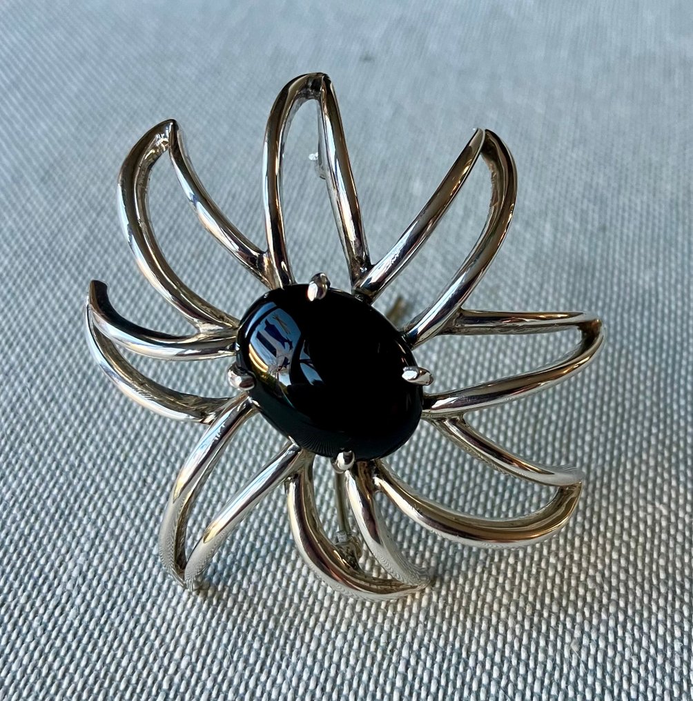 Tiffany & Co. - Broche Plata Ónice - Fireworks - 1995 #1.0