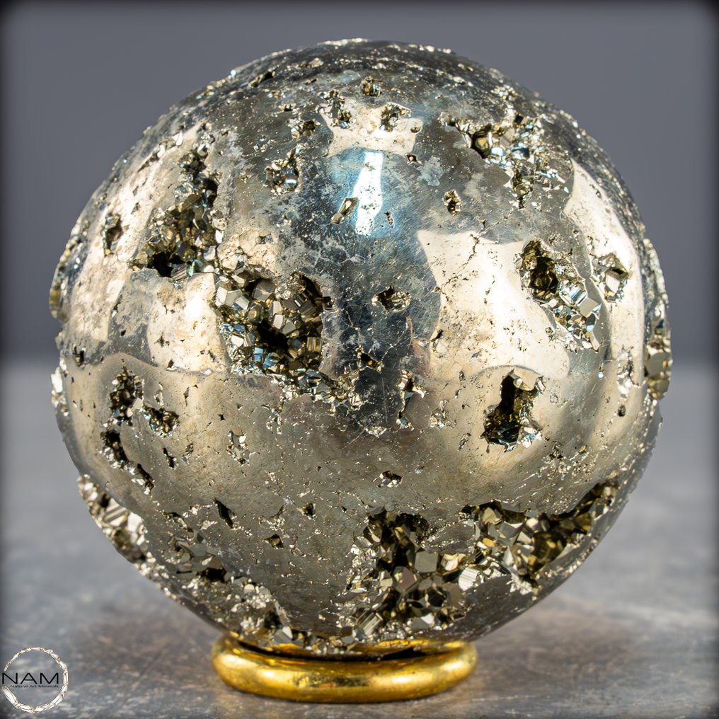 Stralende schat van de aarde Adembenemende pyrietkogel- 508.07 g #2.1