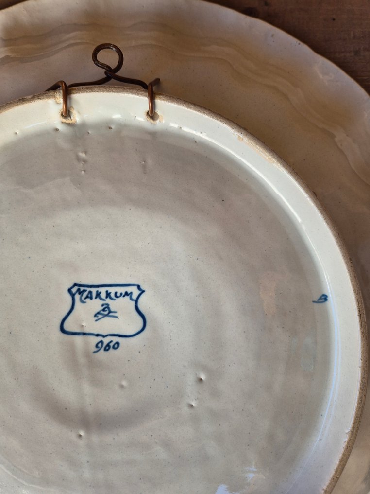 Tichelaar Makkum - 牆板 - 陶器 - Ø 39 厘米 #3.2