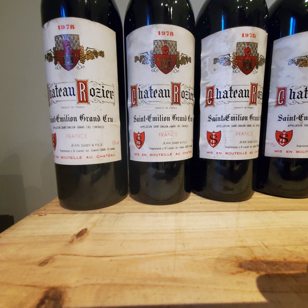 1978 Château Rozier - Saint-Émilion Grand Cru - 6 Pullot (0.7 L) #1.0