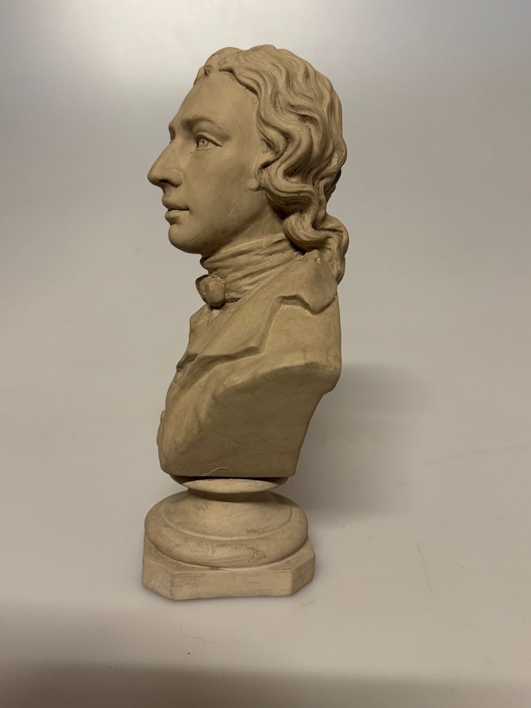 Busto, Southey - 21 cm - Cerâmica Parian - 1880 #2.1