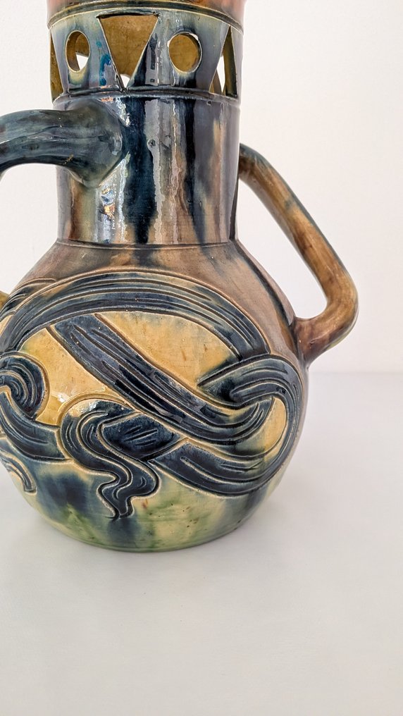 Kortrijk - Jozef Pieter Laignel (1870 1950) ? - Wazon  - Ceramika - Art Nouveau #3.2